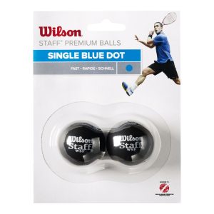 Wilson Staff Squash Ball Blue Dot Squashbollar