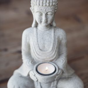 Ljushållare Buddha Staty Stor