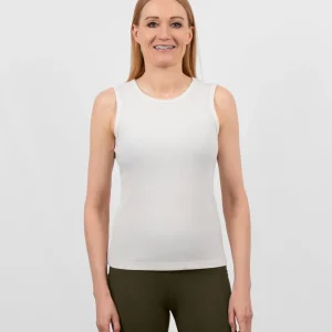 Iris Off-White Ribbed Tank Top