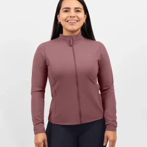 Lily Dusty Rose Zip Long-Sleeve