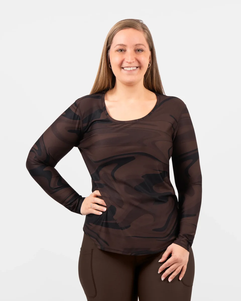 Vigga Fitted Chestnut Long-Sleeve