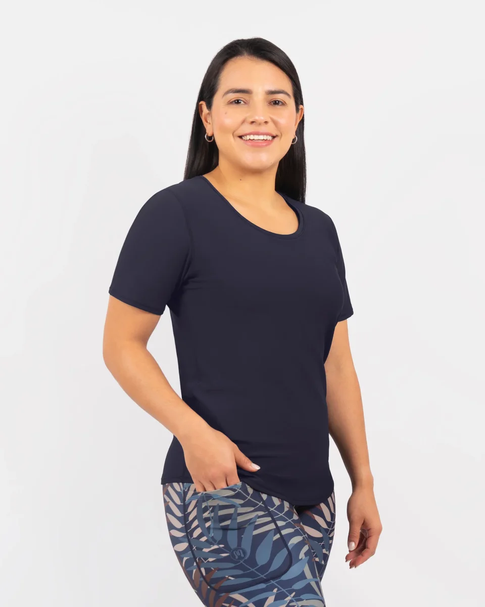 Vigga Fitted Deep Blue T-Shirt - Bild 5