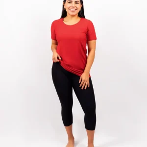 Vigga Fitted Maroon T-Shirt - Extra Length