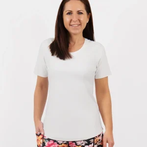Vigga Fitted Off-White T-Shirt