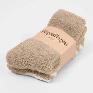 Winnie Beige Cozy Socks 2-Pack