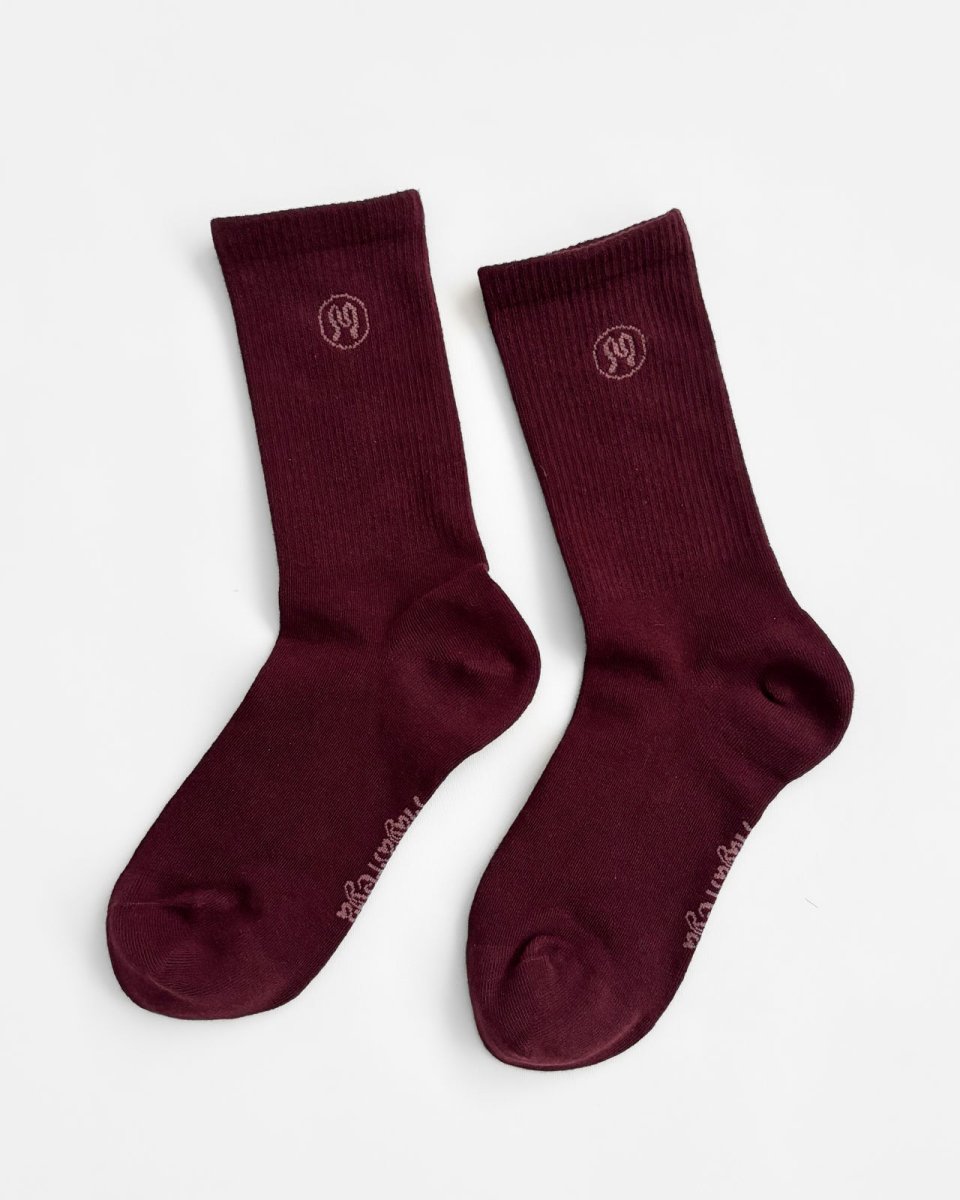 Zoe Deep Bordeaux Socks - Bild 2