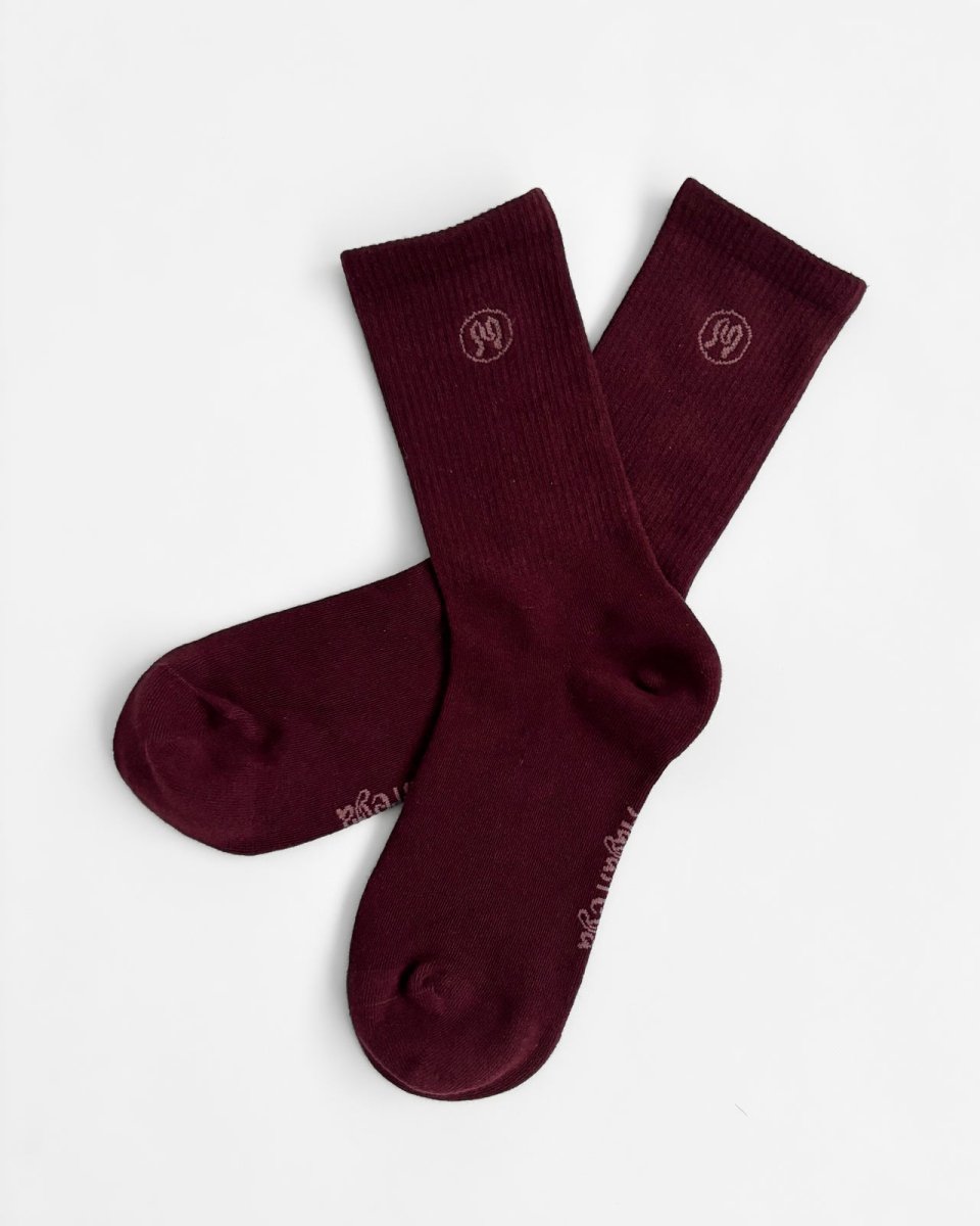 Zoe Deep Bordeaux Socks - Bild 3